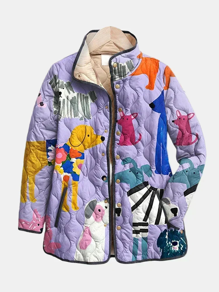 VUI Paris | Veste Matelassée Petits Chiens Michèle