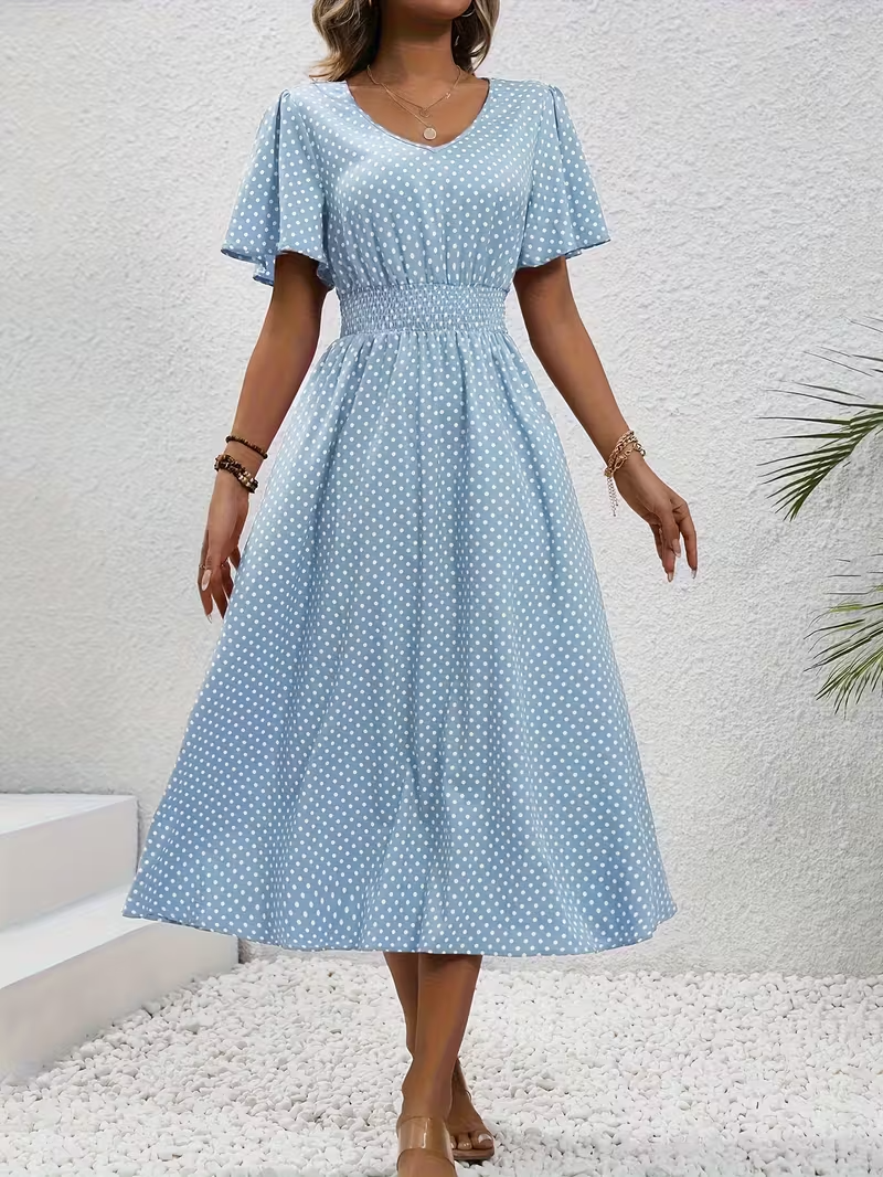 VUI Paris | Robe Élégante Pois Élisa