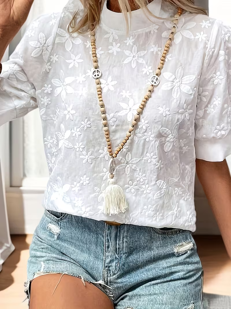 VUI Paris | Blouse Élégante à Motifs Floraux