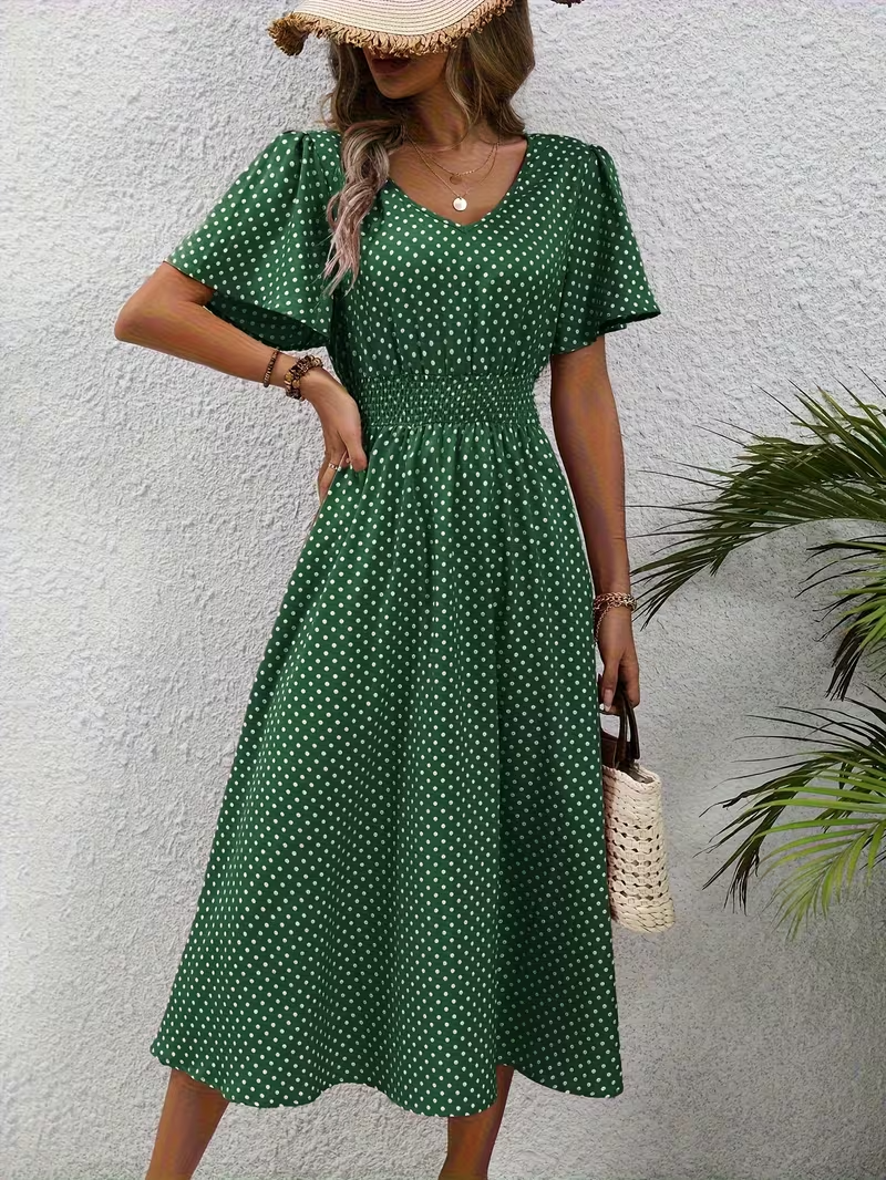 VUI Paris | Robe Élégante Pois Élisa