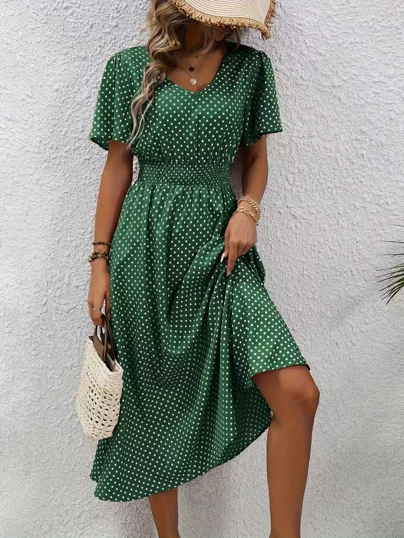 VUI Paris | Robe Élégante Pois Élisa