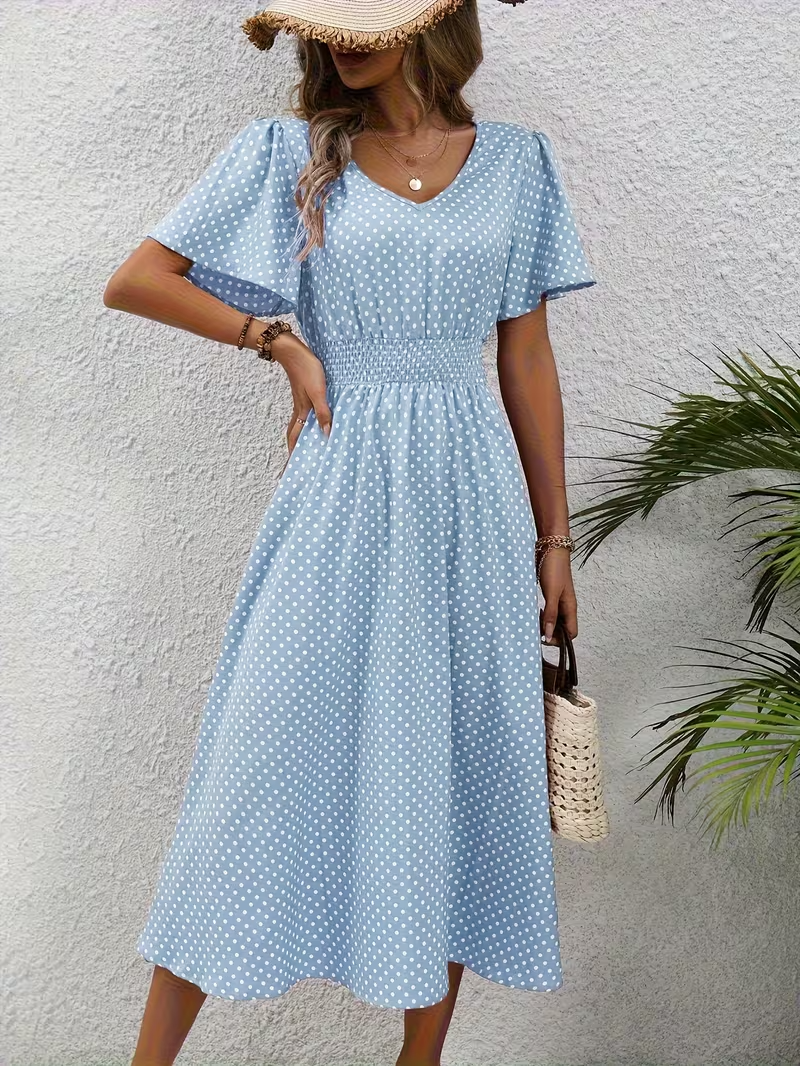 VUI Paris | Robe Élégante Pois Élisa
