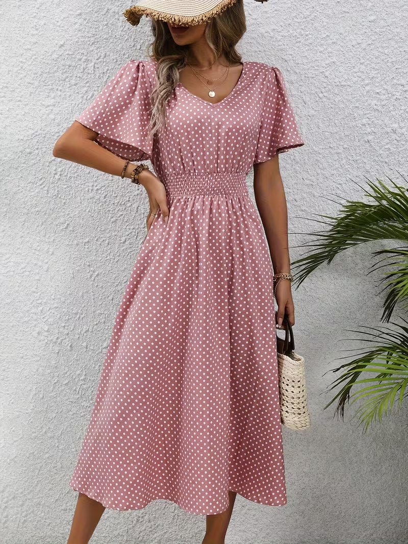 VUI Paris | Robe Élégante Pois Élisa