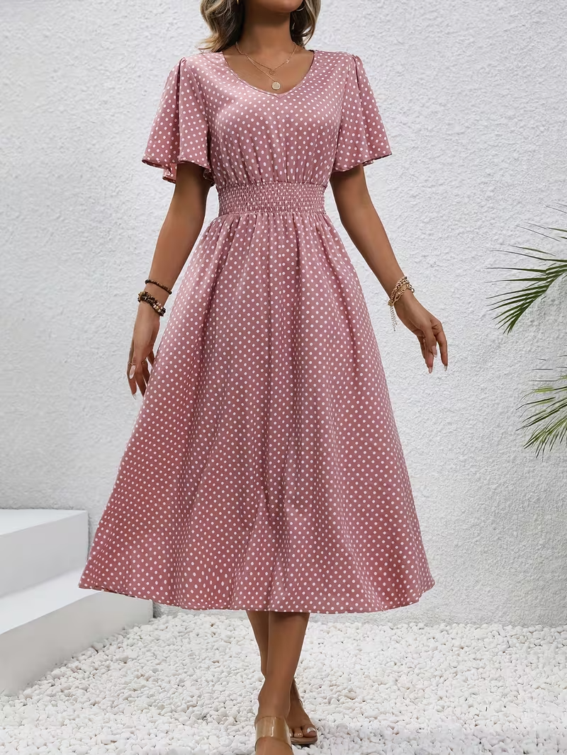 VUI Paris | Robe Élégante Pois Élisa