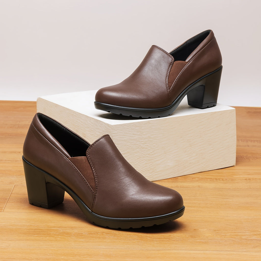 VUI Paris | Mocassins à Talon Bloc Confort Margot