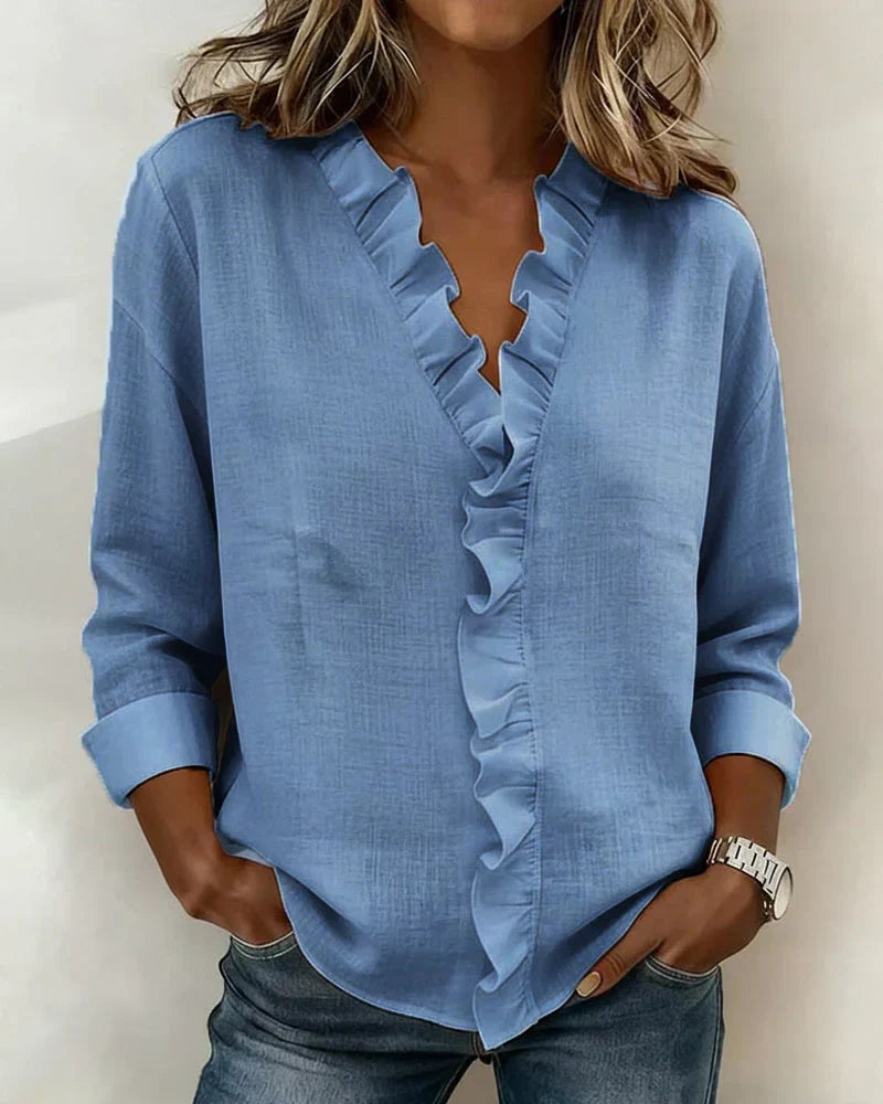 VUI Paris | Blouse Élégante Volants Claire