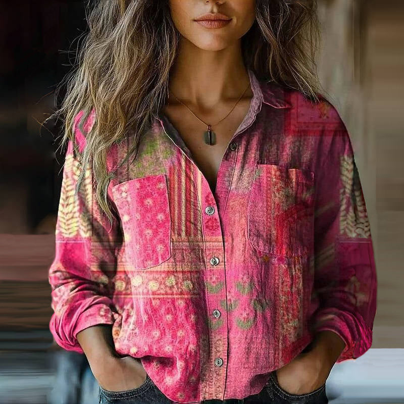 VUI Paris | Blouse à Imprimé Floral Rétro Nanna