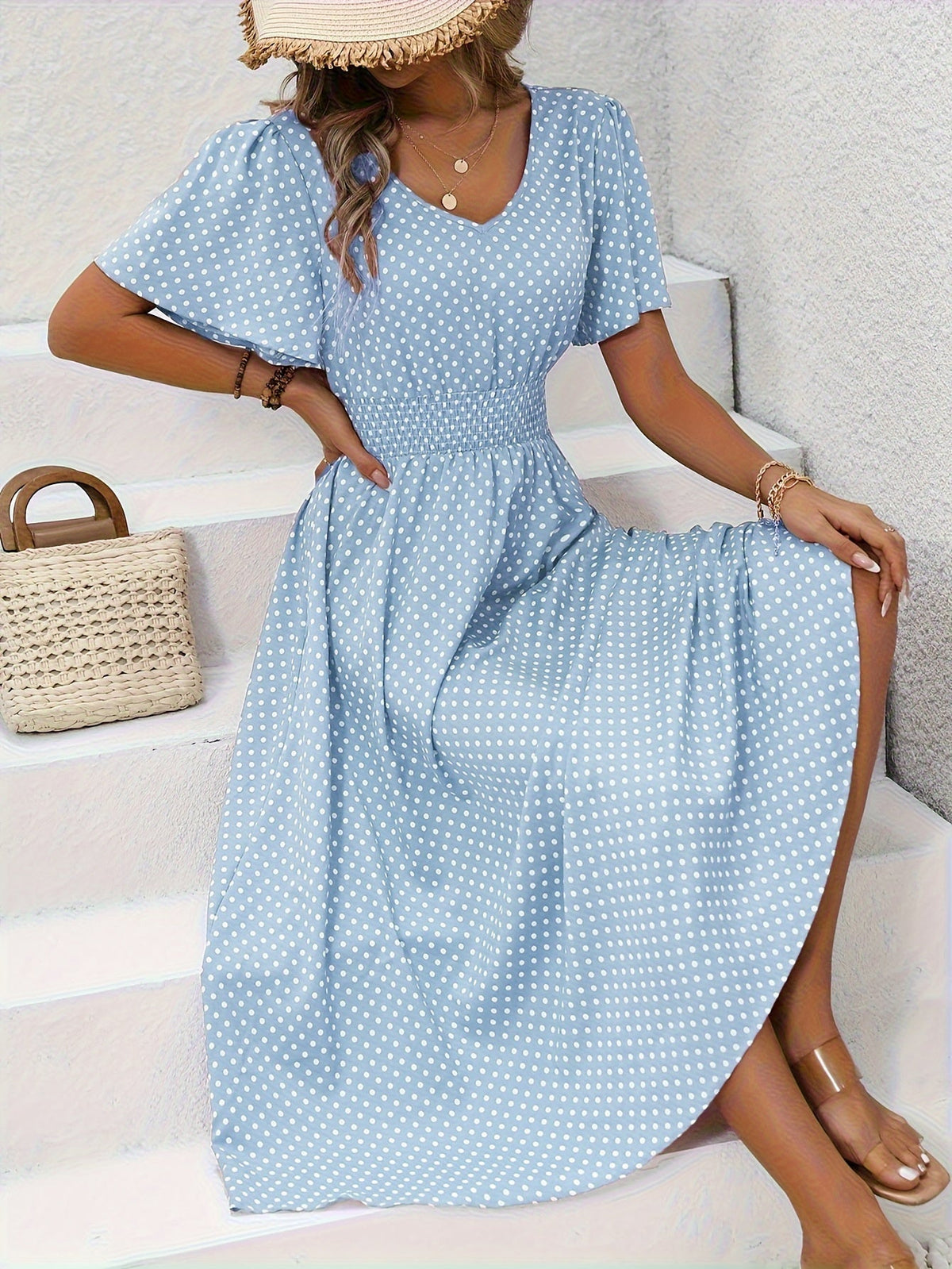 VUI Paris | Robe Élégante Pois Élisa