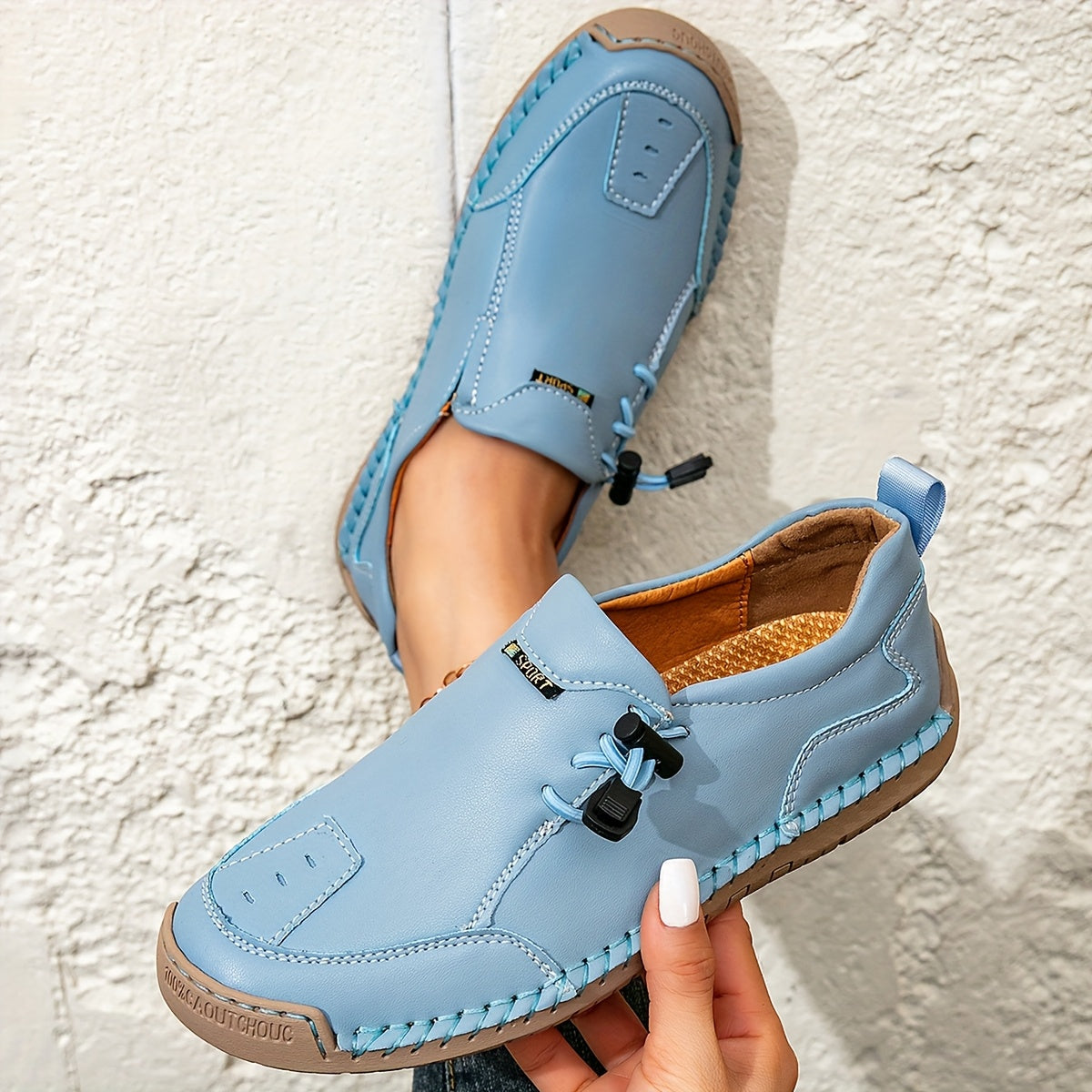 VUI Paris | Mocassins Confort Piqués Main Mathilde