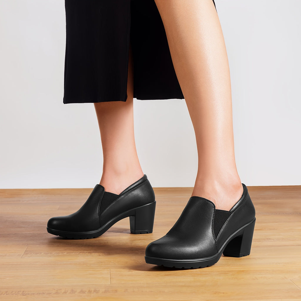 VUI Paris | Mocassins à Talon Bloc Confort Margot