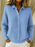 VUI Paris | Cardigan Maille Col Chemise Martine
