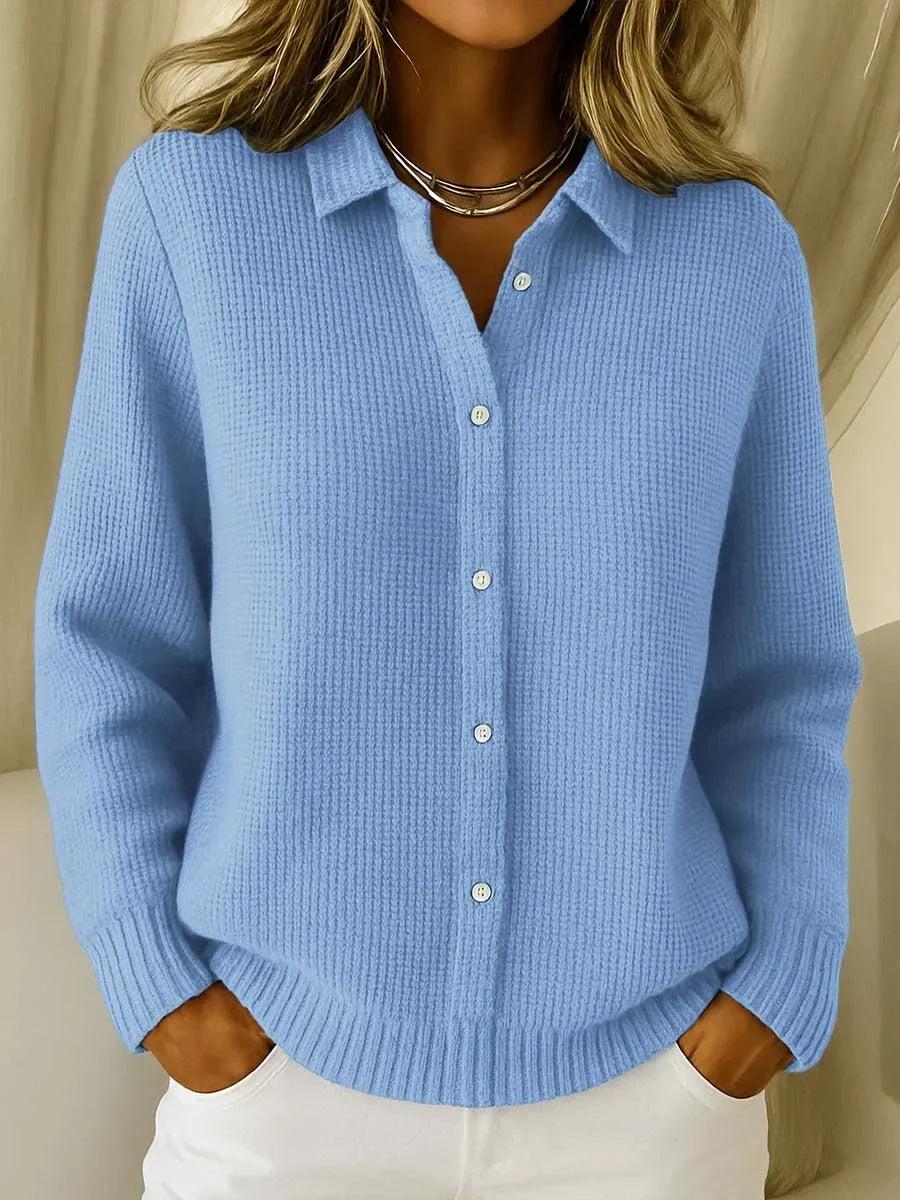 VUI Paris | Cardigan Maille Col Chemise Martine