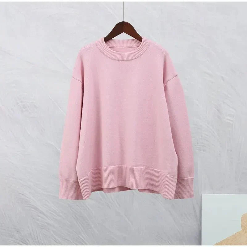 VUI Paris | PULL ROSE À MANCHES LONGUES