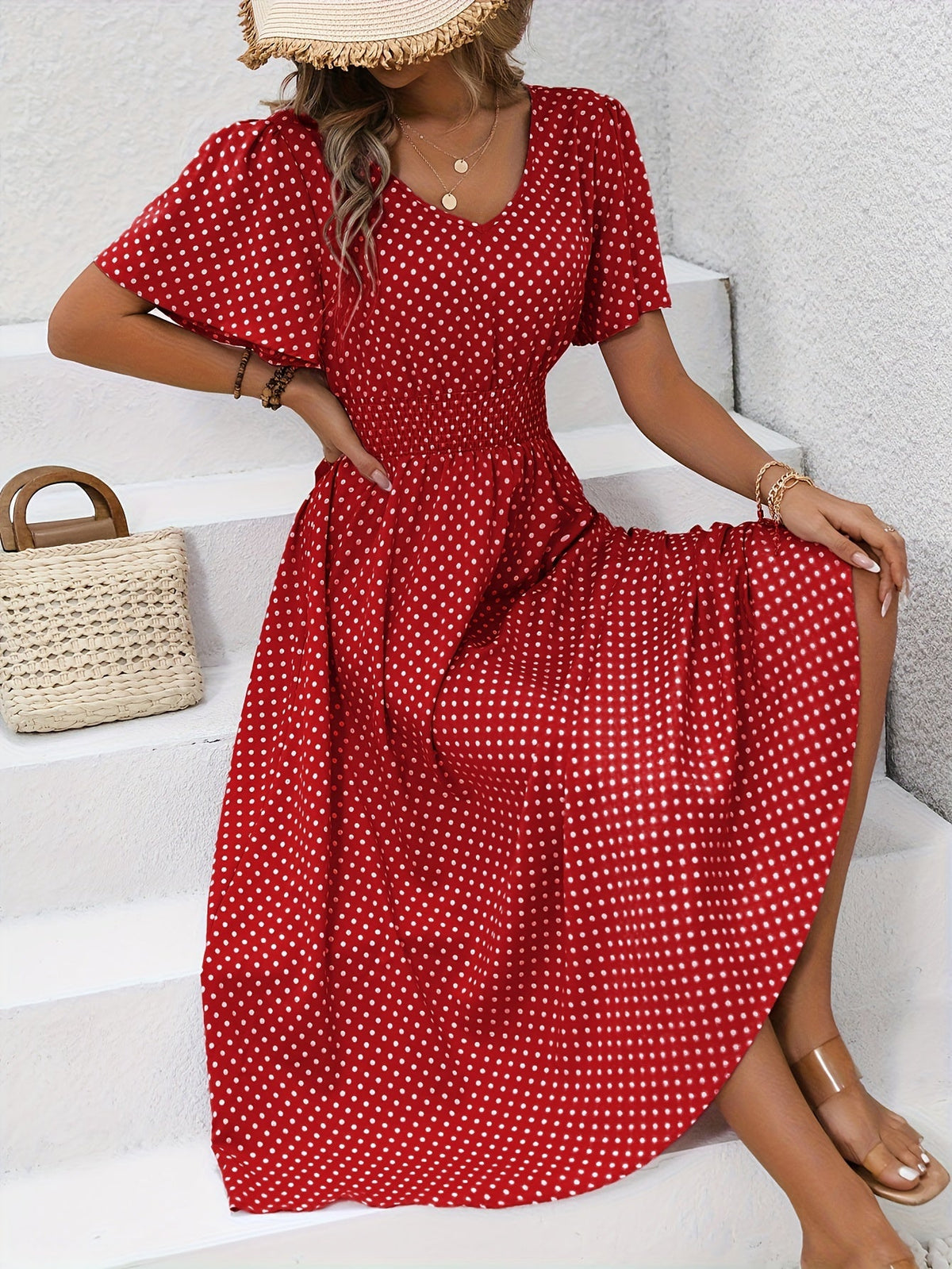 VUI Paris | Robe Élégante Pois Élisa