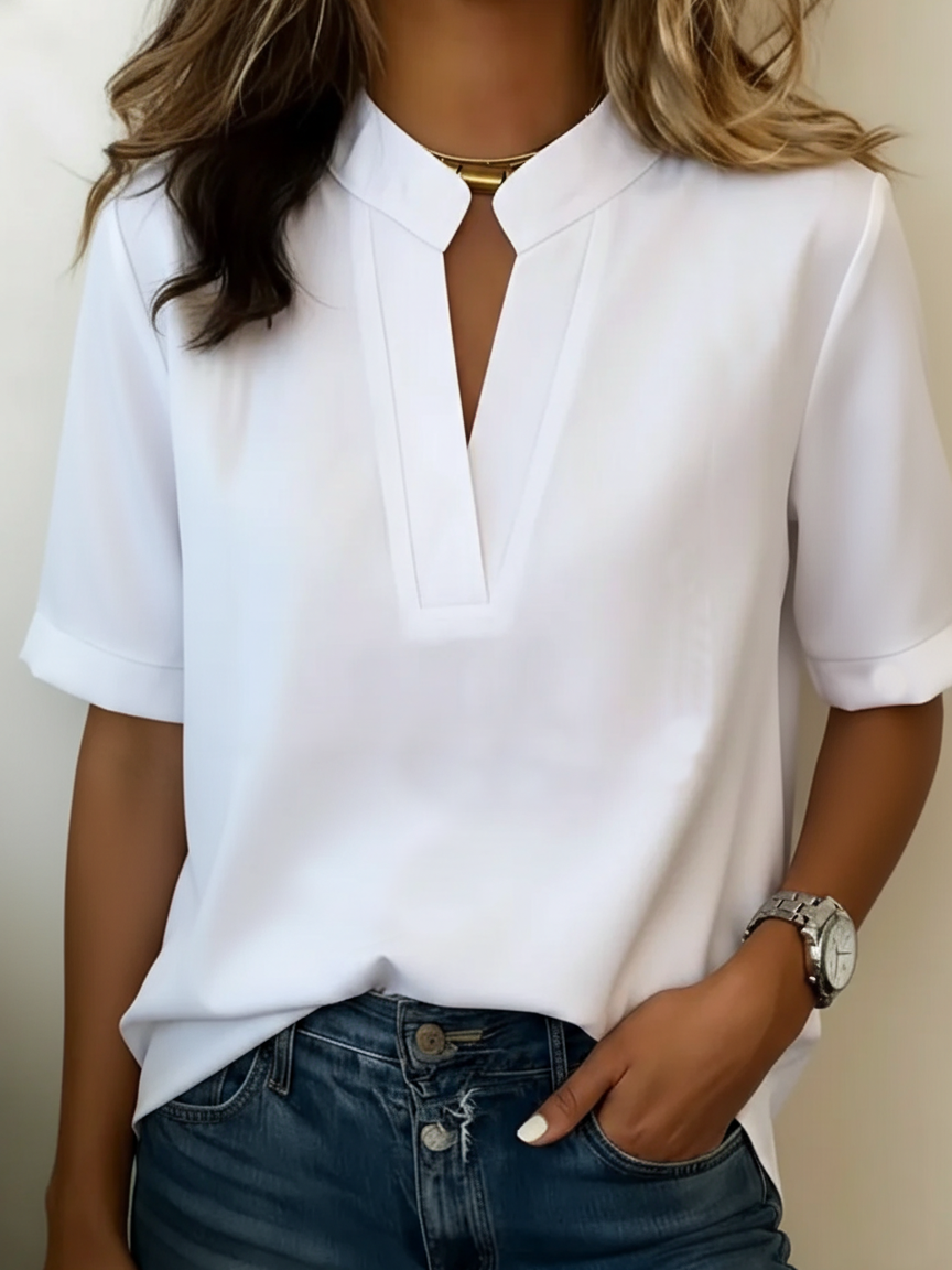 VUI Paris | Blouse Chic à Col en V Margaux