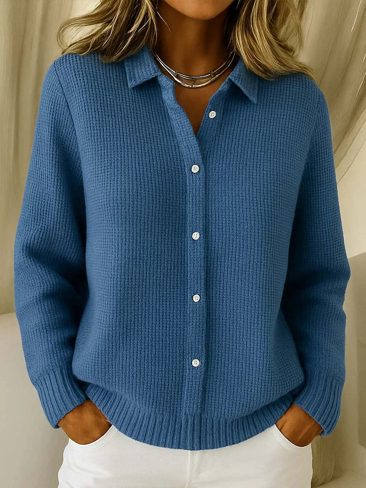 VUI Paris | Cardigan Maille Col Chemise Martine