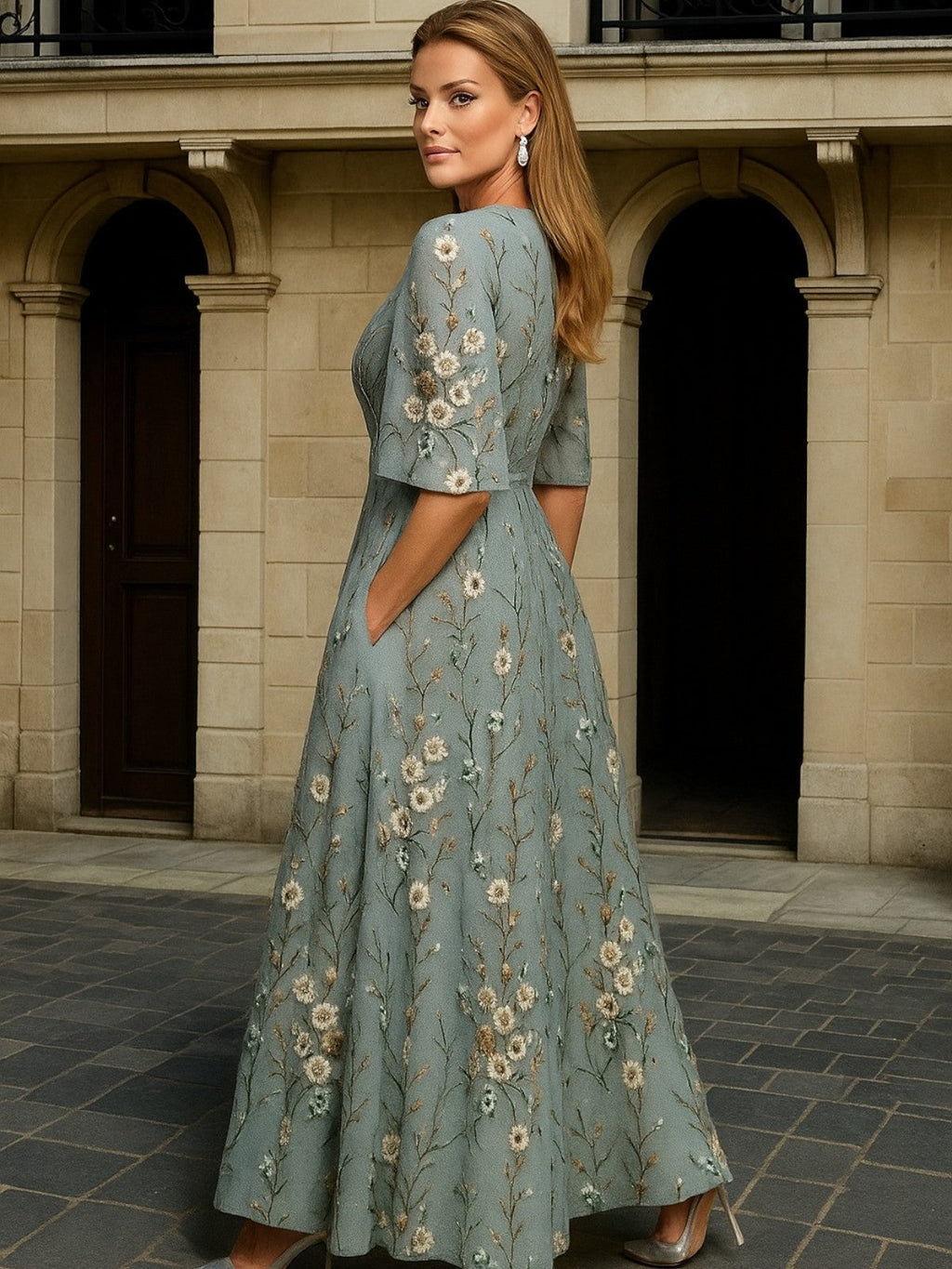 VUI Paris | Robe Longue Élégance Botanique