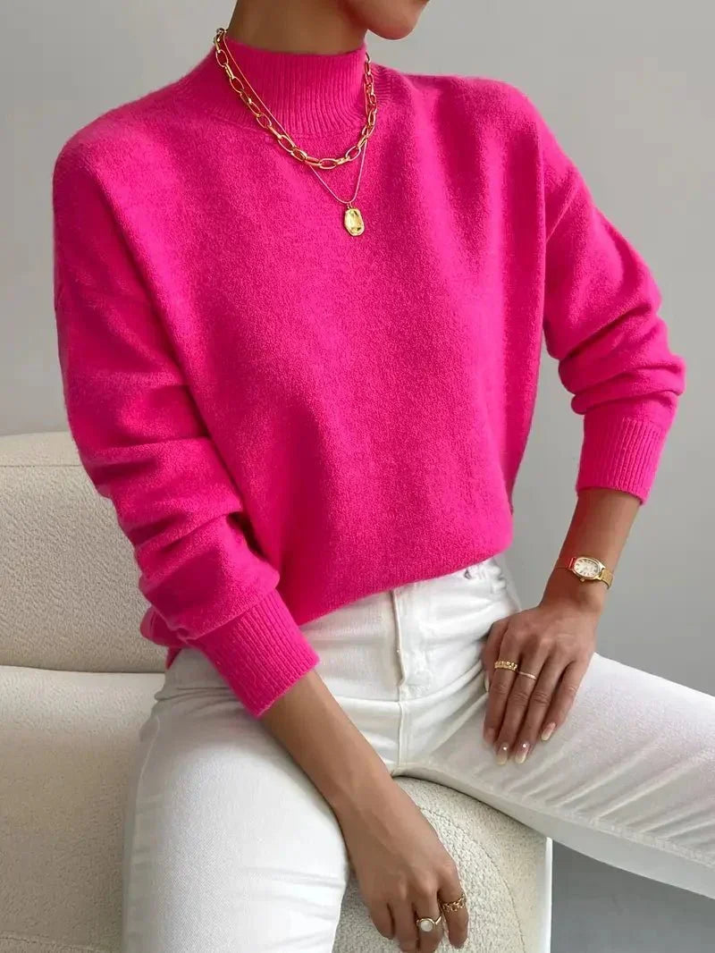 VUI Paris | Pull Col Montant Doux Christine