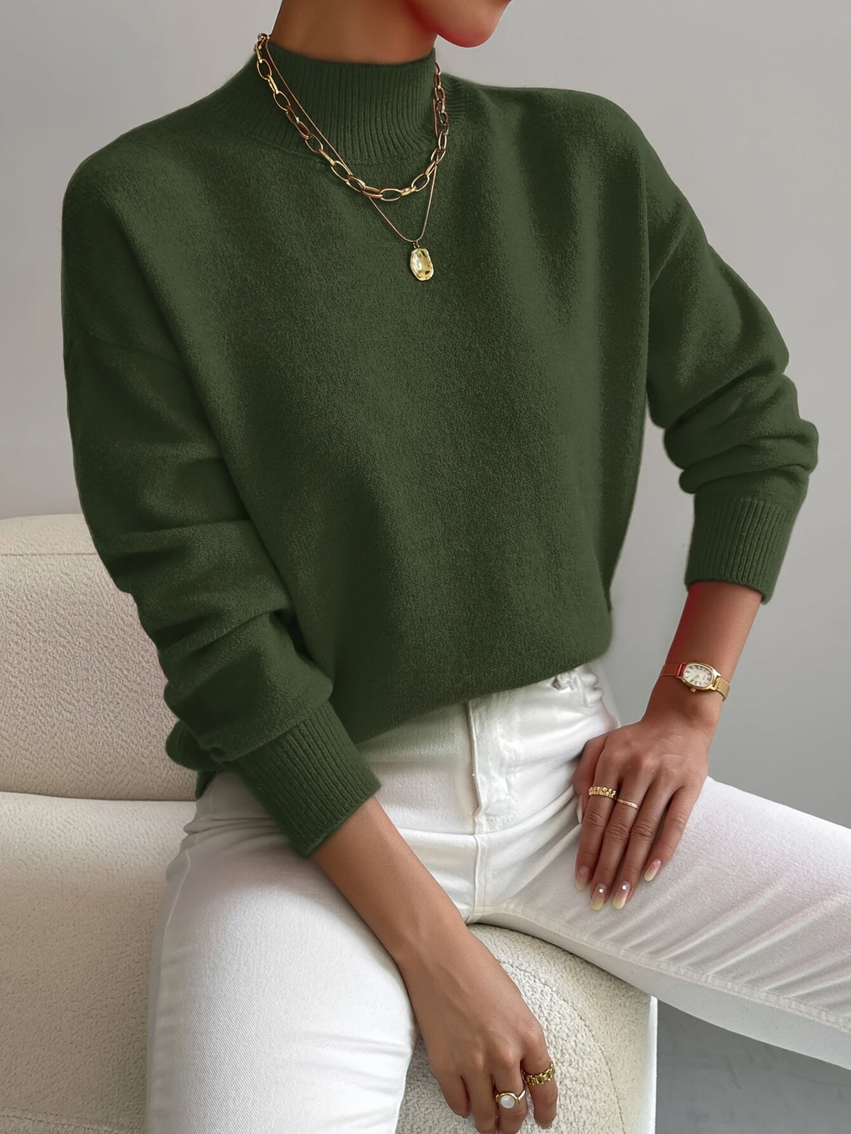 VUI Paris | Pull Col Montant Doux Christine