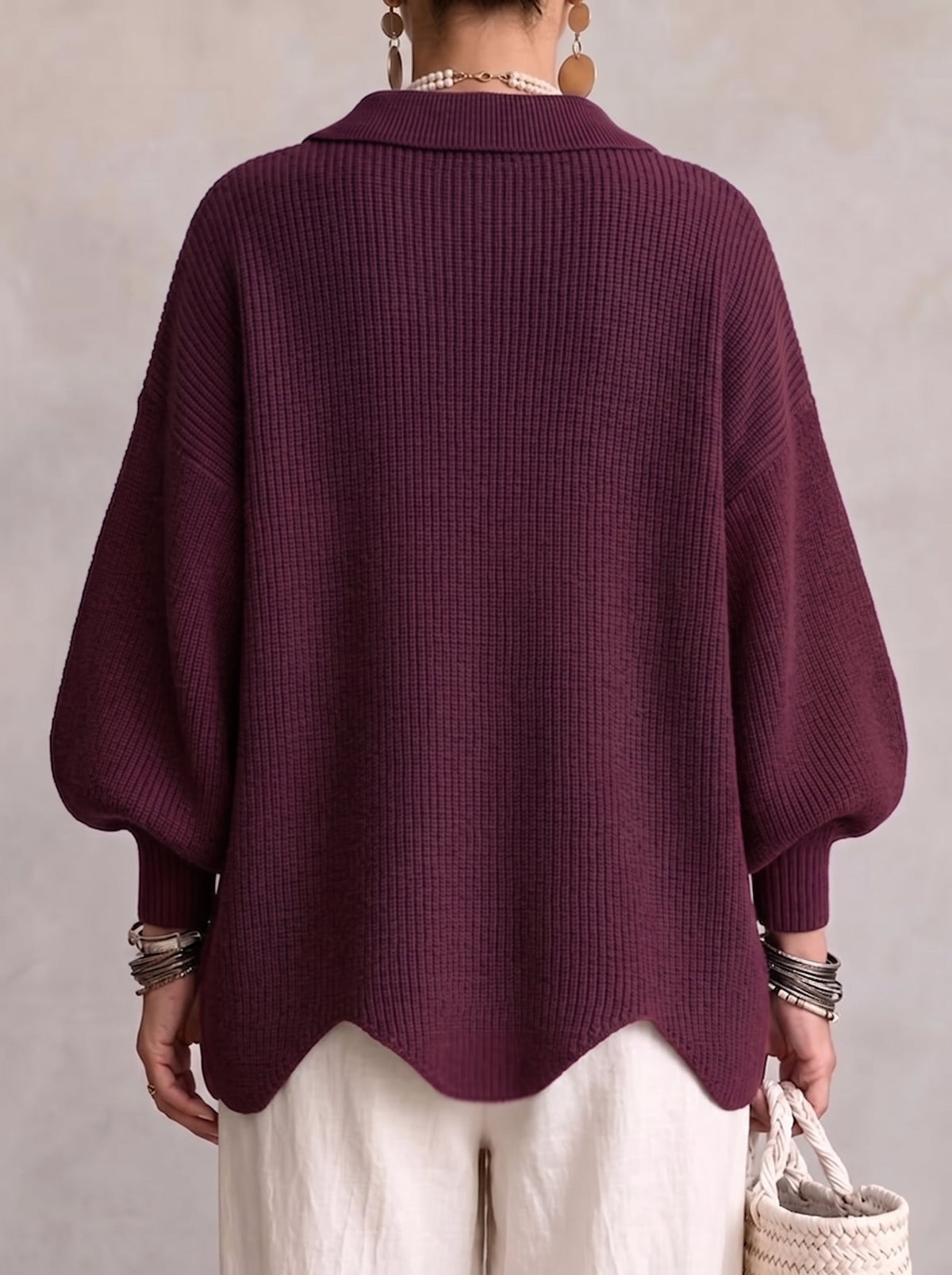 VUI Paris | Gilet Oversize Boutons Dorés Manon