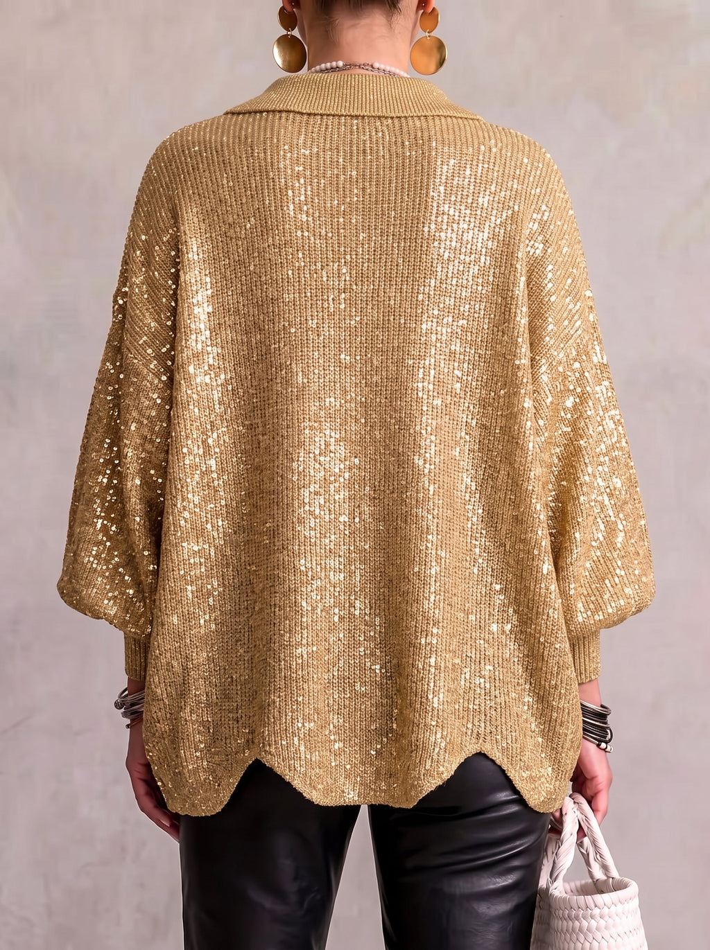 VUI Paris | Gilet Oversize Boutons Dorés Manon