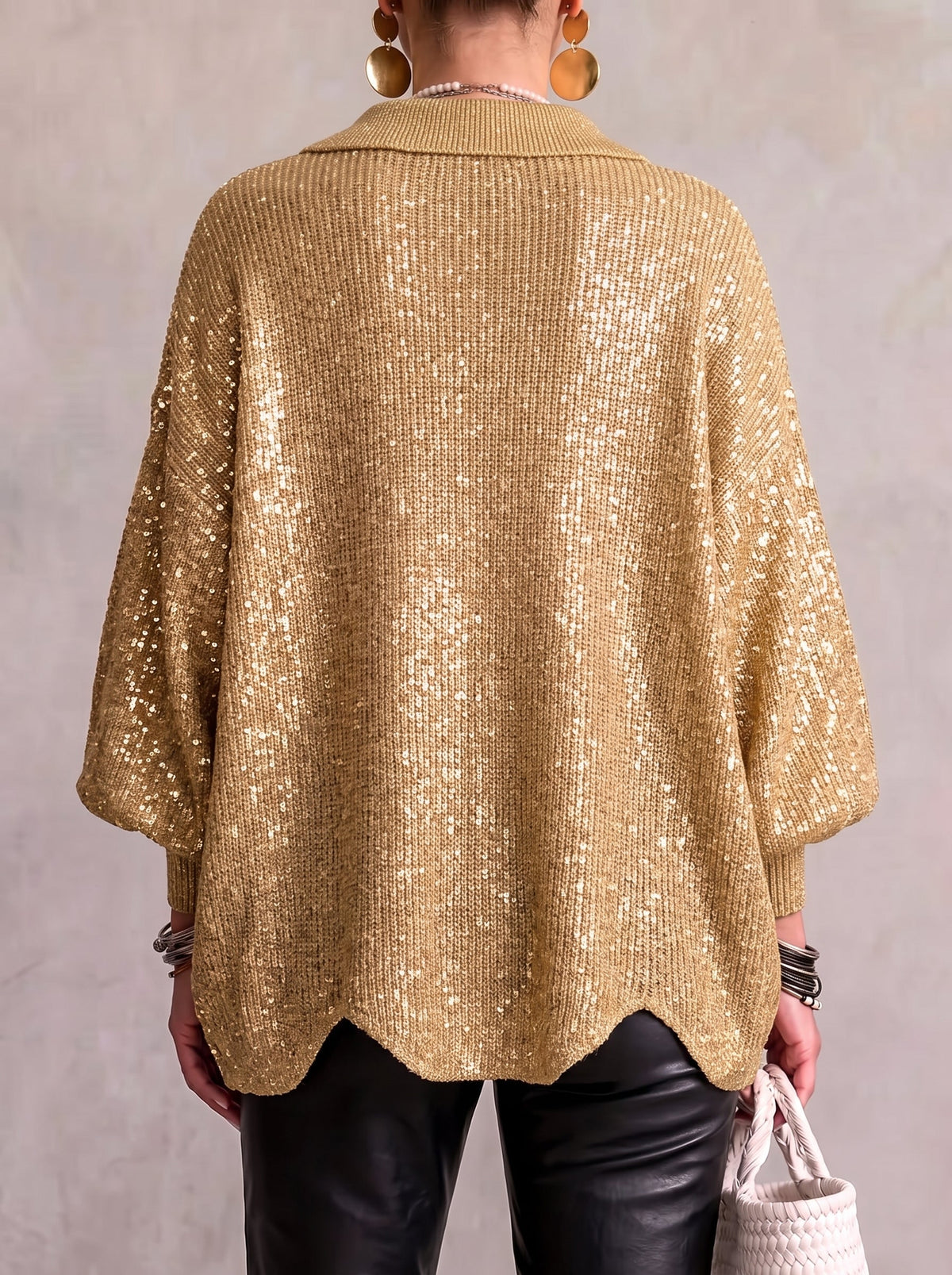 VUI Paris | Gilet Oversize Boutons Dorés Manon