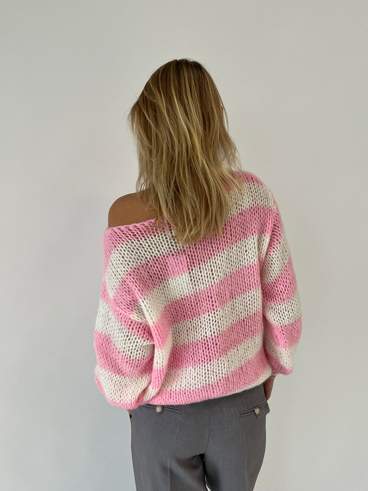 VUI Paris | PULL OVERSIZE EN TRICOT RAYÉ