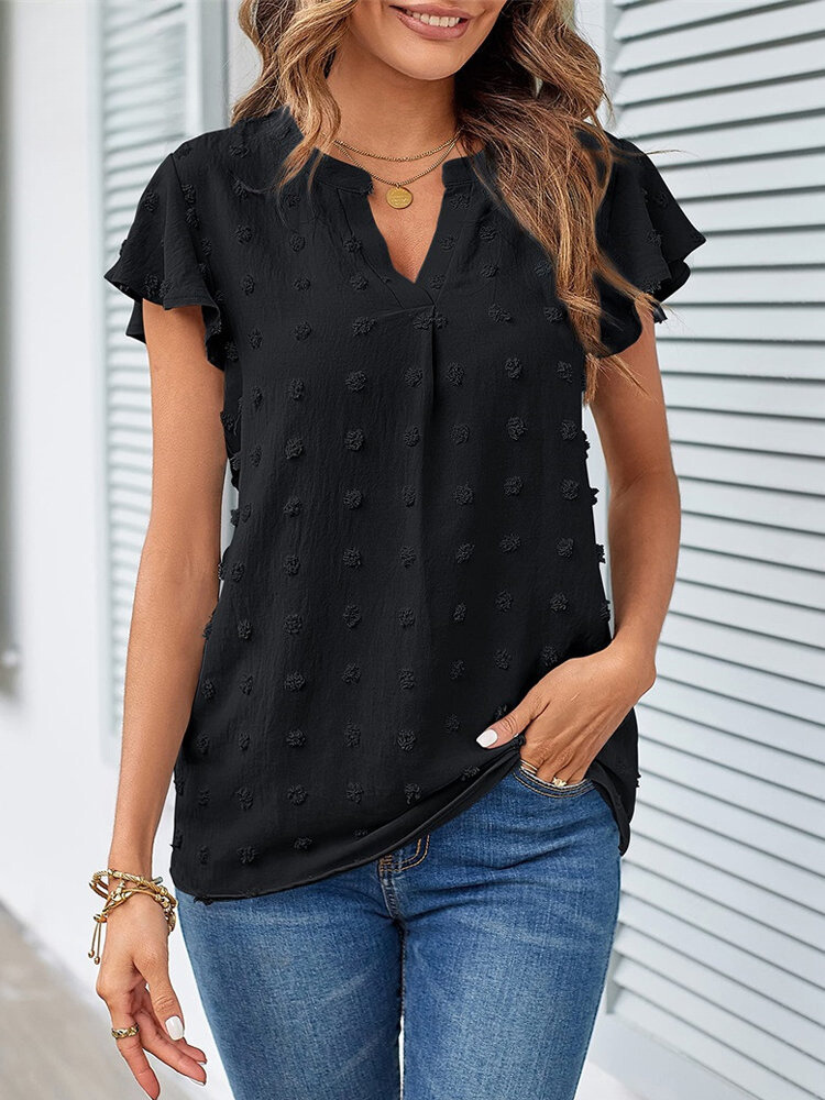 VUI Paris | Blouse Chic en Patchwork avec Volants Kari