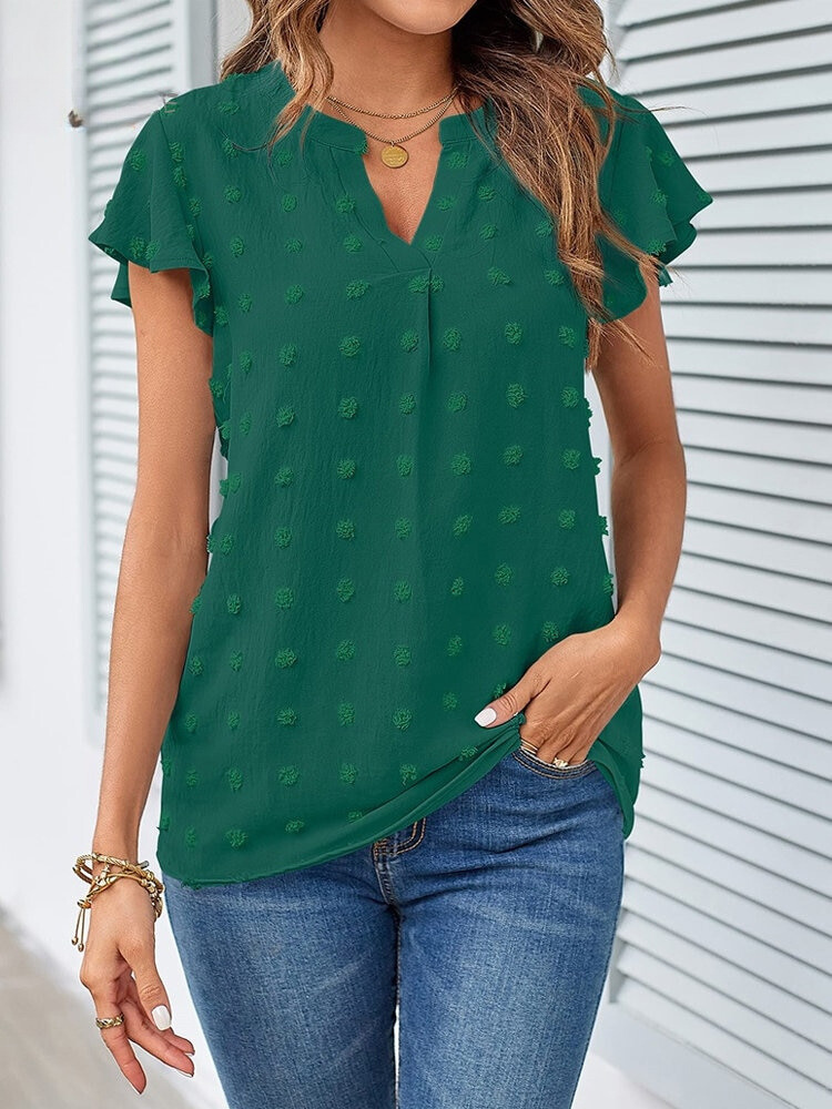 VUI Paris | Blouse Chic en Patchwork avec Volants Kari