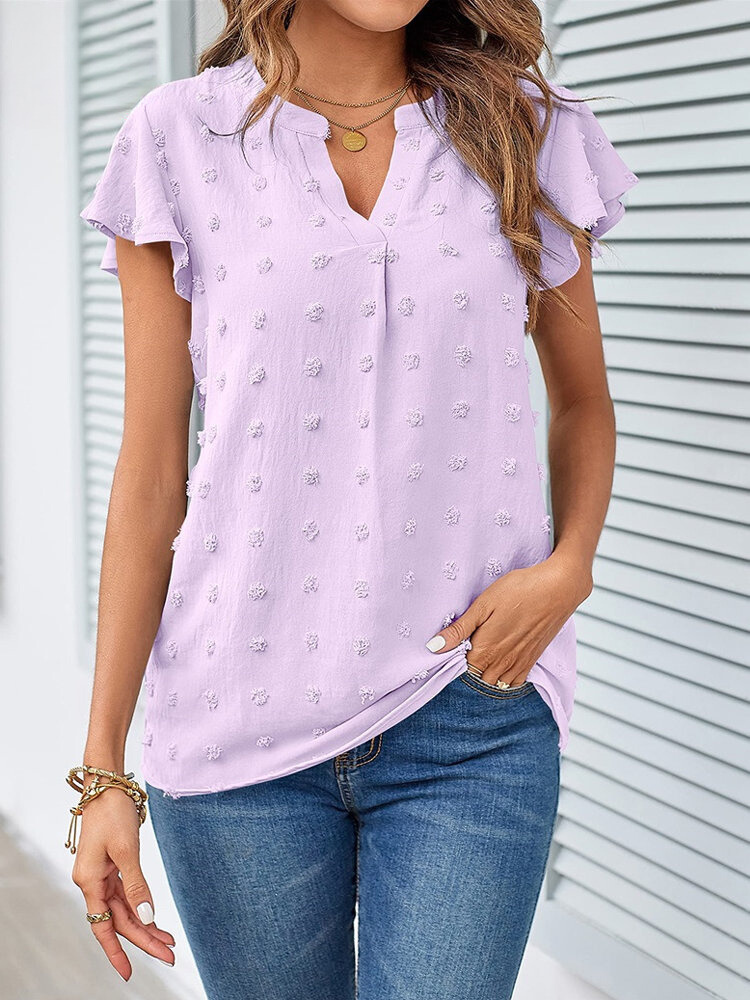 VUI Paris | Blouse Chic en Patchwork avec Volants Kari