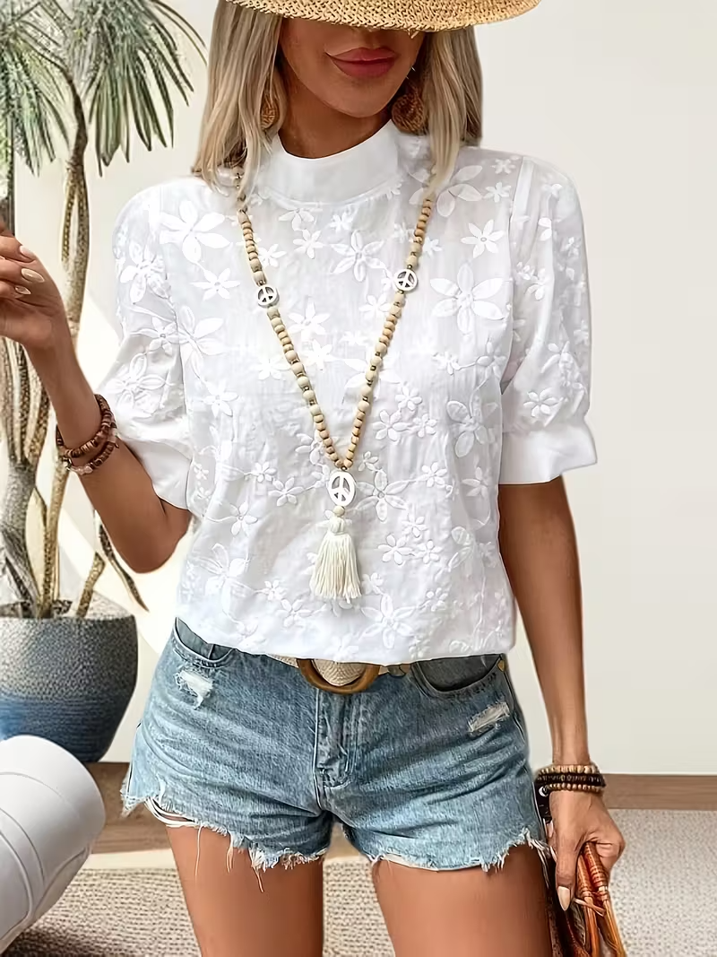 VUI Paris | Blouse Élégante à Motifs Floraux