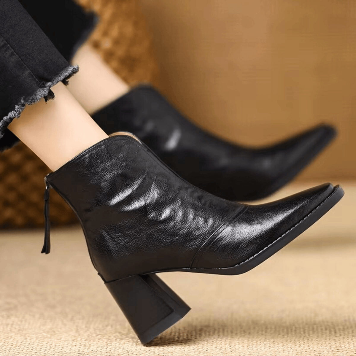 VUI Paris | Bottines Élégantes à Talon Moyen