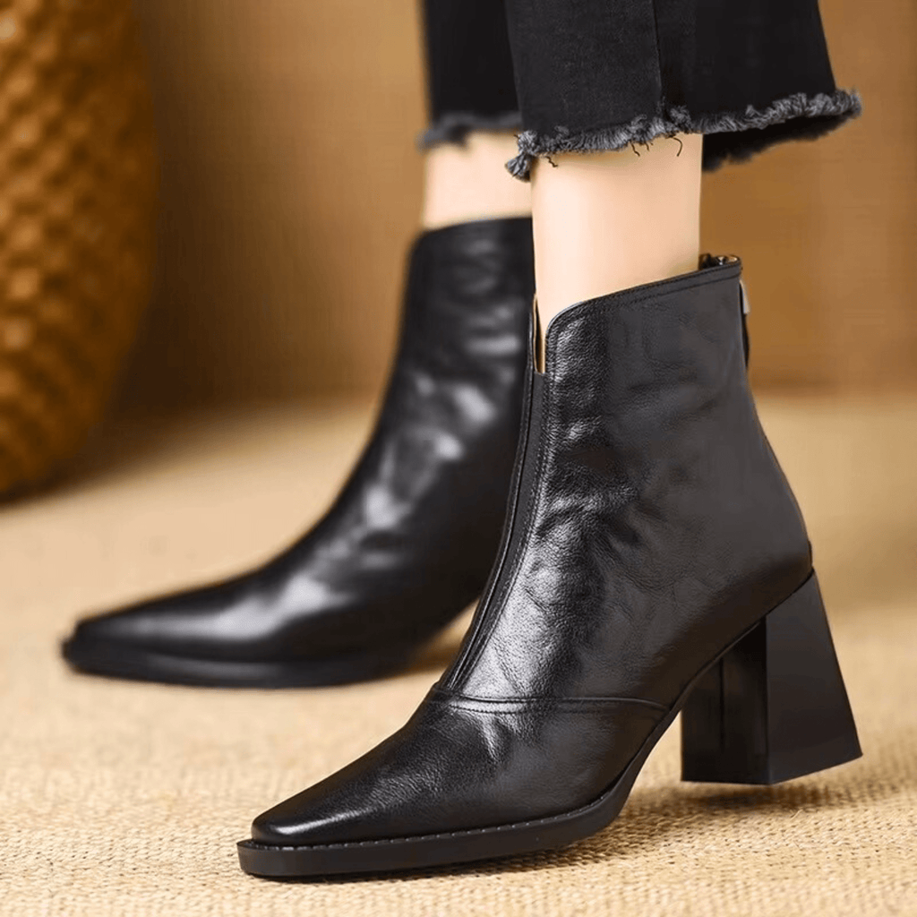 VUI Paris | Bottines Élégantes à Talon Moyen