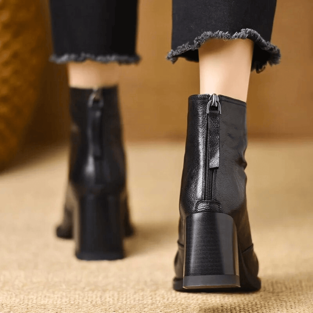 VUI Paris | Bottines Élégantes à Talon Moyen