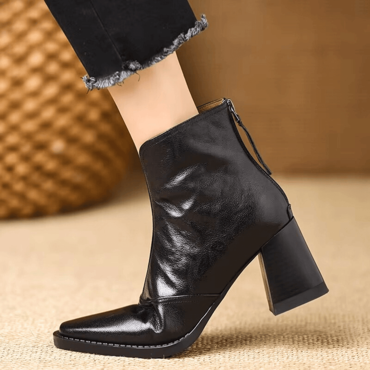 VUI Paris | Bottines Élégantes à Talon Moyen