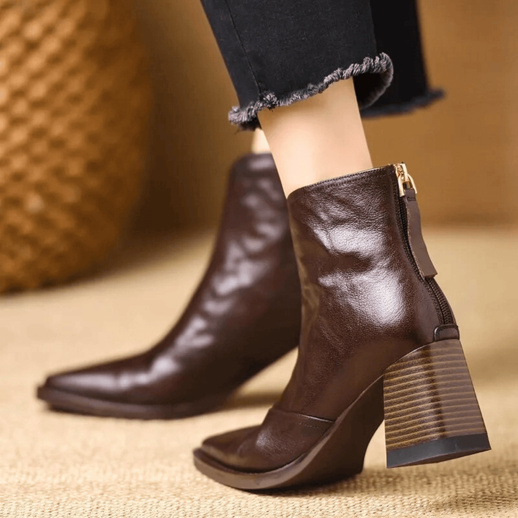 VUI Paris | Bottines Élégantes à Talon Moyen